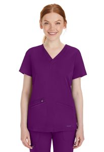 Healing Hands HH Works Scrub Top 2530 Mariah EGGPL