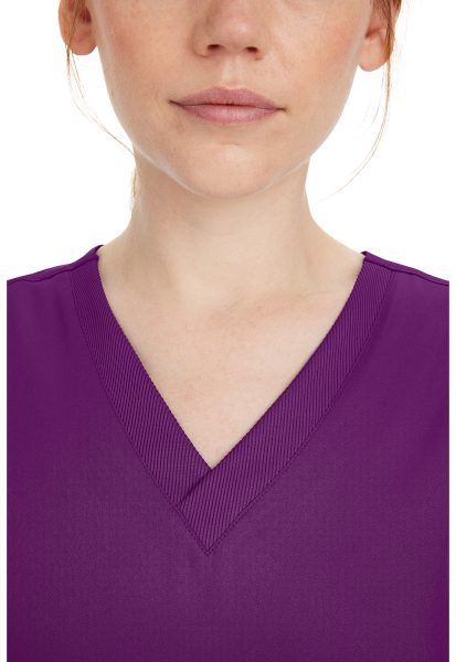Healing Hands HH Works Scrub Top 2530 Mariah EGGPL - Image 4