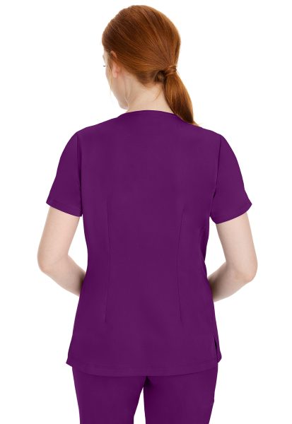Healing Hands HH Works Scrub Top 2530 Mariah EGGPL - Image 5