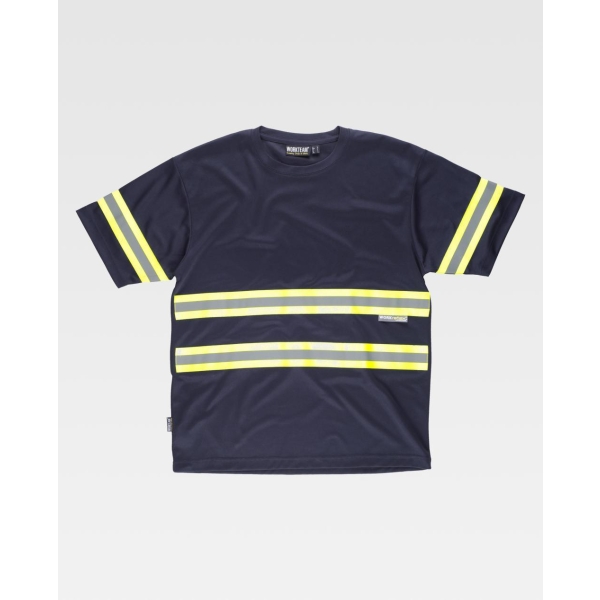 WorkTeam Camiseta C3936 Azul Marino/Amarillo A.V