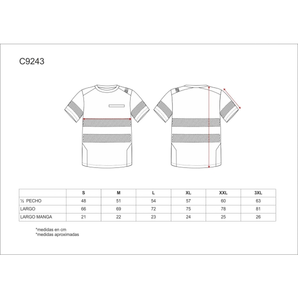 WorkTeam Camiseta C9243 Negro - Image 5