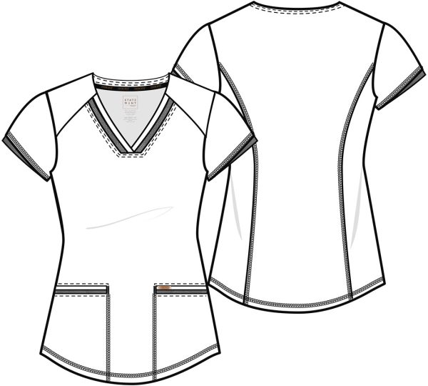 Cherokee Form Scrub Top CK840 OCAH - Image 4