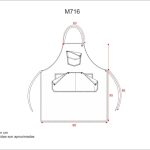 WorkTeam Delantal M716 Vaquero/Beige - Image 2