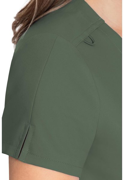 Medcouture MC Insight Scrub Top MC2432 Oliva - Image 2
