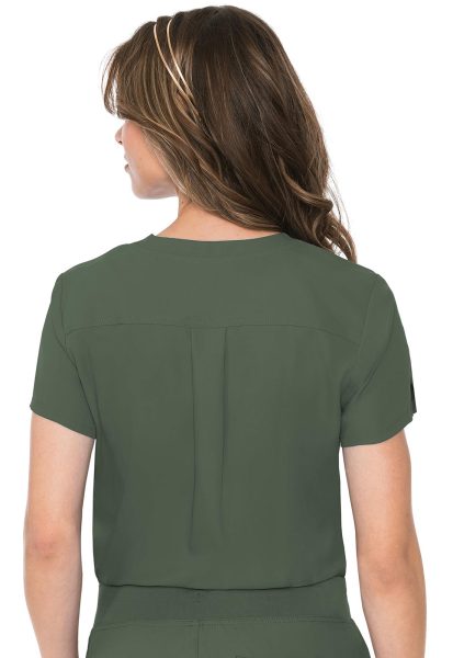 Medcouture MC Insight Scrub Top MC2432 Oliva - Image 3