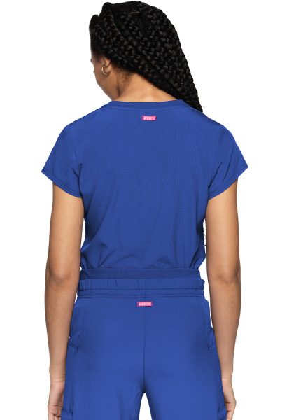 Medcouture MC AMP Scrub Top MC705 Azul Rey - Image 4