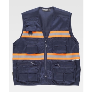 WorkTeam Chaleco S3136 Marino/Naranja