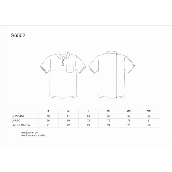 WorkTeam Camisa Polo S6502 Azul Marino - Image 3