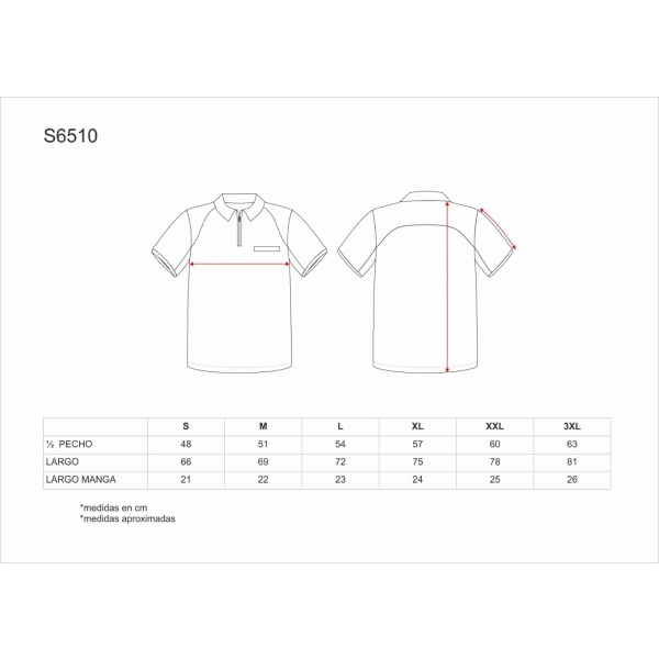 WorkTeam Camisa Polo S6510 Celeste - Image 3