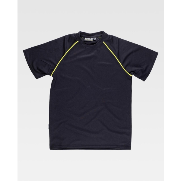 WorkTeam Camiseta S6640 Negro/Amarillo A.V
