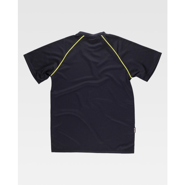 WorkTeam Camiseta S6640 Negro/Amarillo A.V - Image 2