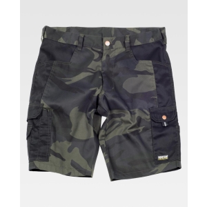 WorkTeam Bermuda S8516 Camuflaje Gris/Negro