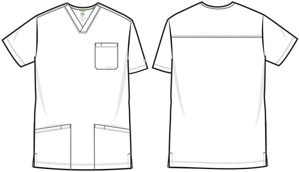 Healing Hands HH Works  Scrub Top 2590 Mathew Negro - Image 2