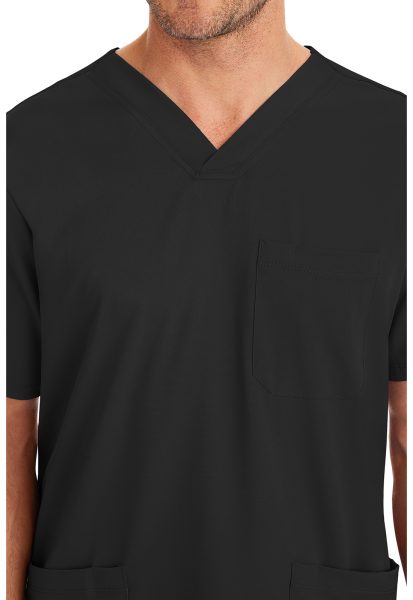 Healing Hands HH Works  Scrub Top 2590 Mathew Negro - Image 3