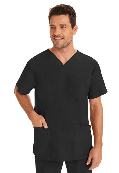 Healing Hands HH Works  Scrub Top 2590 Mathew Negro - Image 5