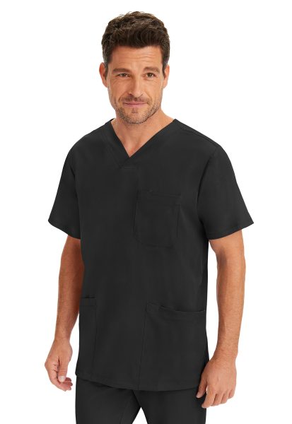 Healing Hands HH Works  Scrub Top 2590 Mathew Negro - Image 6